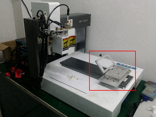 智能手机触摸屏点胶夹具