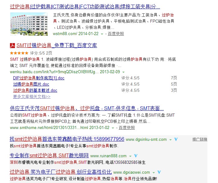 王氏天茂SMT过炉治具