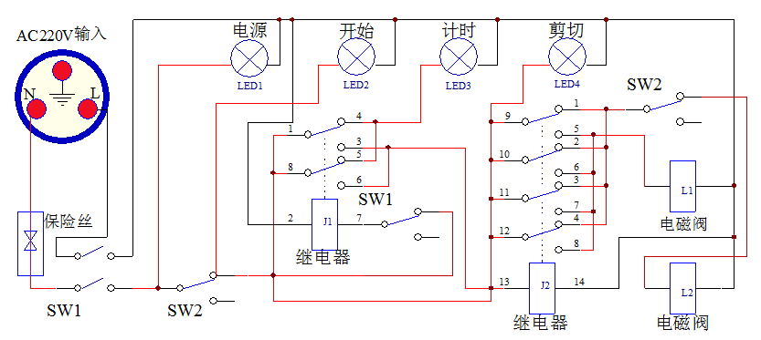 SMT自动剪带机的电路图