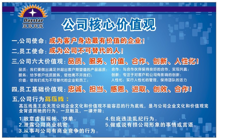 治具公司王氏天茂科技企业文化