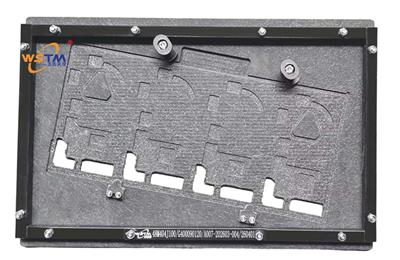 45度波峰焊过炉夹具|波峰焊45°倾角导流槽治具